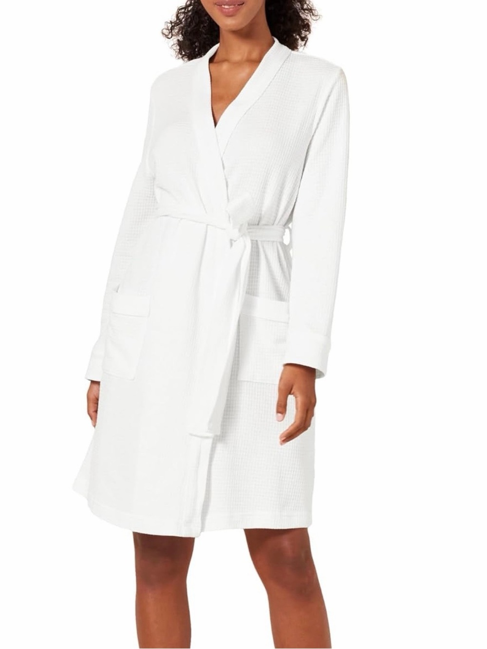 Essentials Waffle Bath Robe - Picture 2 of 7